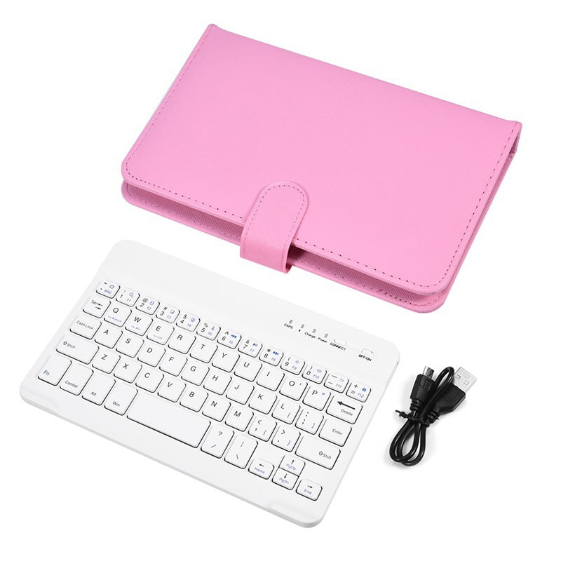 Mobile phone Bluetooth keyboard leather case suitable for Android Apple mobile phone